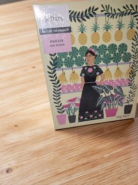 Seltzer 500 pc Puzzle‎ NEW Frida Kahlo Inspo Colorful Fruit Artwork Feminist